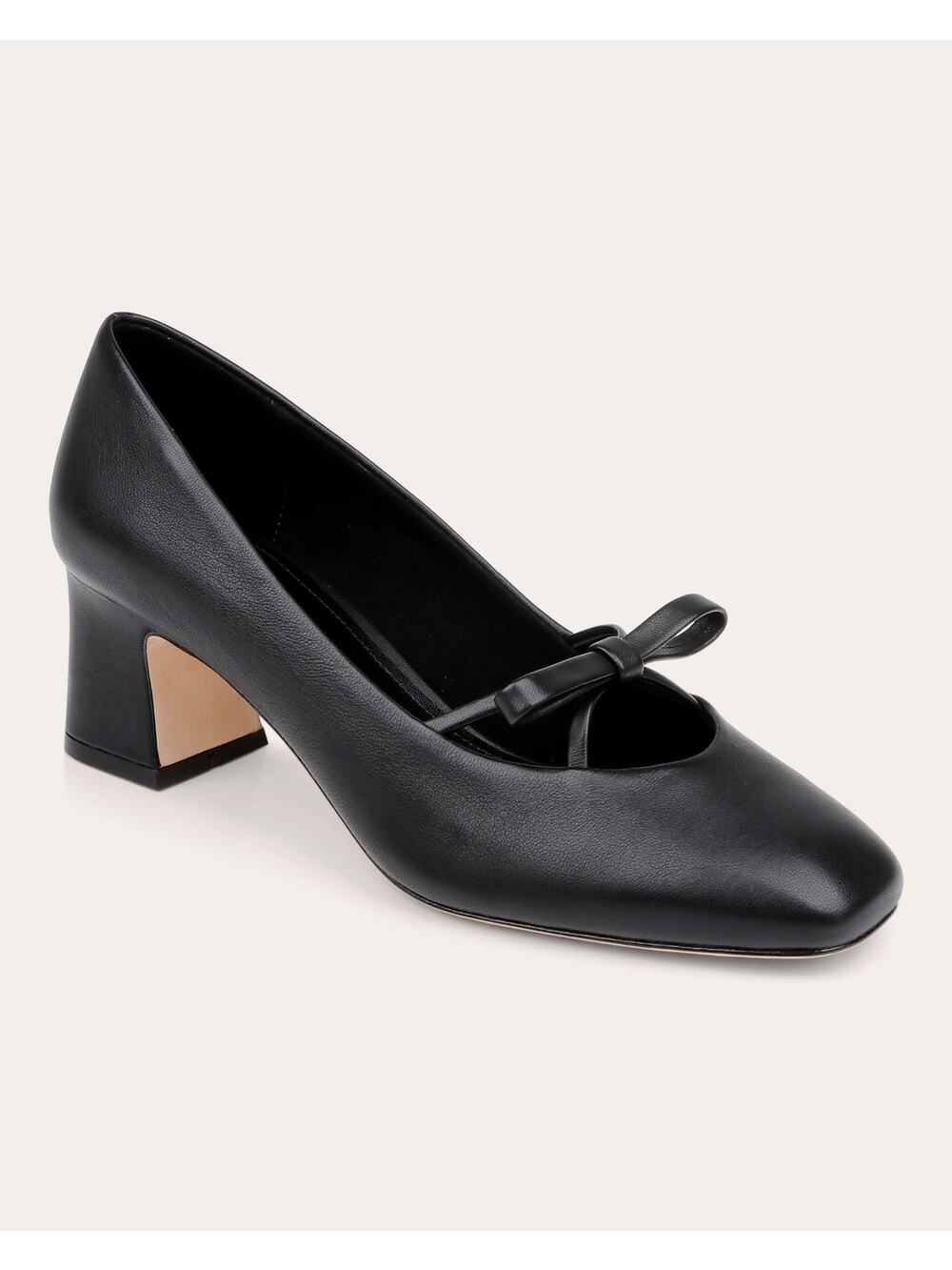 Dee Ocleppo Zion Black Leather Bow Embellished Pumps Size 8.5